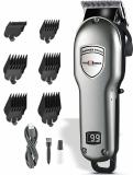 Pick Ur Needs Rechargeable Professional Hair Clipper / Trimmer For Men With LED Indicator 6W Trimmer 180 min  Runtime 8 Length Settings (Grey)