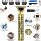 Life Friends Professional Hair Clipper Fully Waterproof Trimmer 90 min Runtime Trimmer 120 min  Runtime 3 Length Settings (Gold)