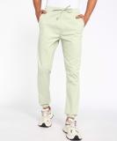 FLYING MACHINE Regular Fit Men Light Green Trousers