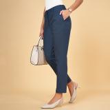 Annabelle by Pantaloons Slim Fit Women Blue Trousers