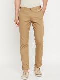 DUKE Slim Fit Men Khaki Trousers