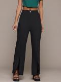 Roadster Regular Fit Women Black Trousers