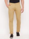 DUKE Slim Fit Men Khaki Trousers