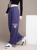 Roadster Regular Fit Women Purple Trousers