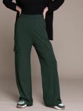 Roadster Regular Fit Women Green Trousers