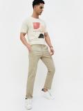 CODE by Lifestyle Regular Fit Men Beige Trousers