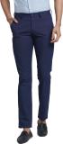 PARK AVENUE Slim Fit Men Blue Trousers