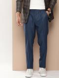 encore by INVICTUS Regular Fit Men Blue Trousers