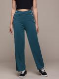 Roadster Regular Fit Women Green Trousers