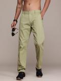 Roadster Regular Fit Men Green Trousers