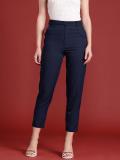 all about you Slim Fit Women Blue Trousers