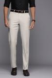 PETER ENGLAND Slim Fit Men Cream Trousers