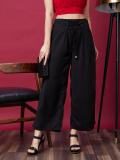 Globus Relaxed Women Black Trousers