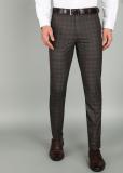 Raymond Slim Fit Men Brown Trousers