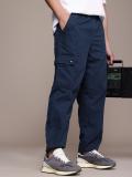 Roadster Relaxed Men Blue Trousers