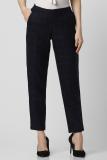 VAN HEUSEN Regular Fit Women Black Trousers