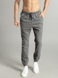 Roadster Regular Fit Men Grey Trousers