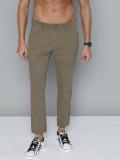 HERE&NOW Slim Fit Men Grey Trousers