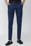 VAN HEUSEN Slim Fit Men Blue Trousers