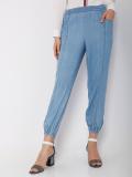 VERO MODA Regular Fit Women Blue Trousers