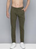 HERE&NOW Slim Fit Men Green Trousers