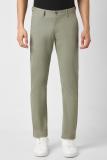 VAN HEUSEN SPORT Slim Fit Men Light Green Trousers