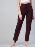 RARE Regular Fit Women Maroon Trousers