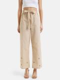 KAZO Regular Fit Women Beige Trousers