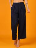 Mast & Harbour Flared Women Blue Trousers