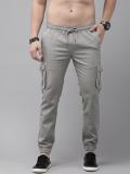 Roadster Regular Fit Men Grey Trousers