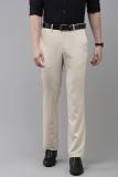 VAN HEUSEN Slim Fit Men Beige Trousers