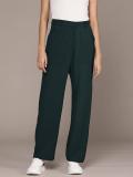 Roadster Regular Fit Women Green Trousers