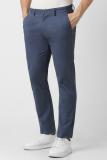 PETER ENGLAND Slim Fit Men Blue Trousers