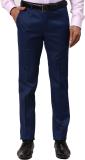 PARK AVENUE Slim Fit Men Blue Trousers