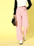 SASSAFRAS Relaxed Women Pink Trousers