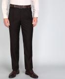 LOUIS PHILIPPE Regular Fit Men Brown Trousers