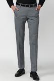 PETER ENGLAND Slim Fit Men Grey Trousers