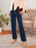 SASSAFRAS Regular Fit Women Blue Trousers