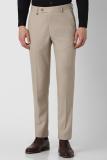 VAN HEUSEN Slim Fit Men Beige Trousers