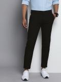 The Indian Garage Co. Slim Fit Men Black Trousers