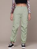 Roadster Regular Fit Women Light Green Trousers