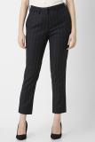 VAN HEUSEN Slim Fit Women Black Trousers