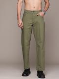 Roadster Regular Fit Men Green Trousers