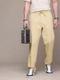 Roadster Loose Fit Men Beige Trousers