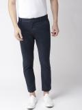 Mast & Harbour Slim Fit Men Blue Trousers