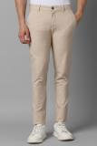 Louis Philippe Sport Slim Fit Men Beige Trousers