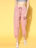 SASSAFRAS Regular Fit Women Pink Trousers