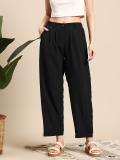 Mast & Harbour Regular Fit Women Black Trousers