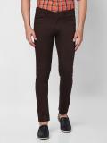 GIORDANO Slim Fit Men Brown Trousers