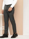 INVICTUS Slim Fit Men Grey Trousers